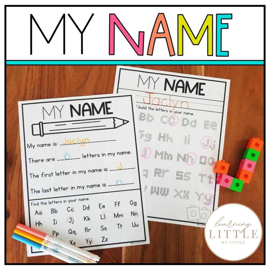 My Name Freebie - Learning Little By Little