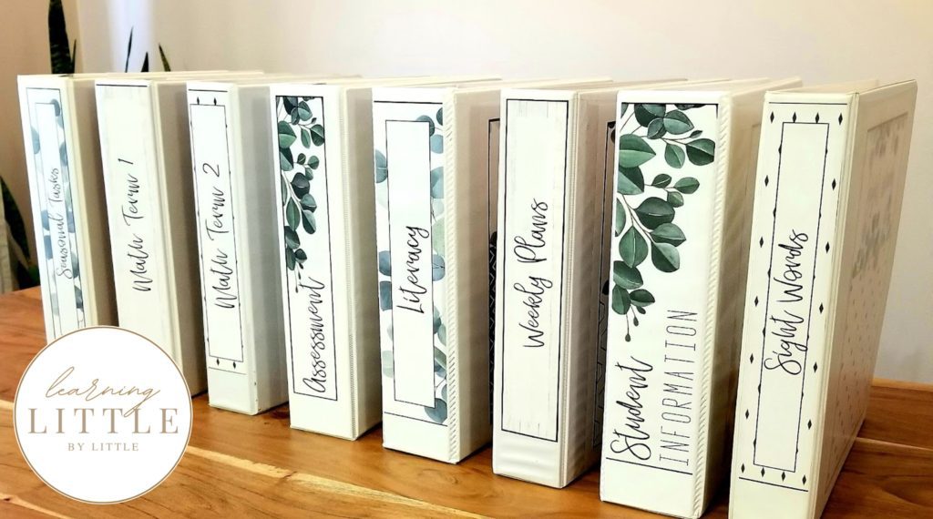 Botanical Binders / Farmhouse Binder Covers, Spines and Labels- Editable Decor